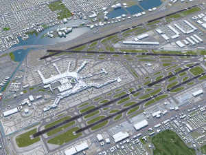 Miami Airport 10km 3D Model