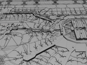 Miami Airport 10km 3D Model