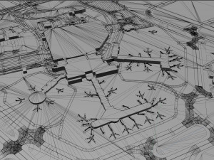 Milwaukee Mitchell Airport 10km 3D Model