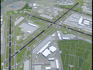 Minneapolis - Saint Paul Airport 12km 3D Model