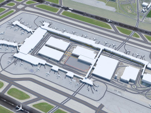 Minneapolis - Saint Paul Airport 12km 3D Model