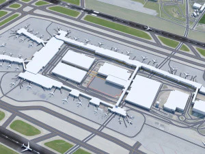 Minneapolis - Saint Paul Airport 12km 3D Model