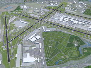 Minneapolis - Saint Paul Airport 12km 3D Model