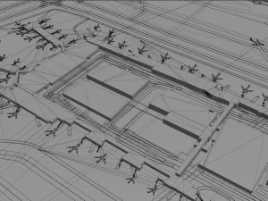 Minneapolis - Saint Paul Airport 12km 3D Model