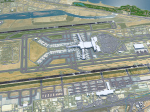 Muscat Airport 10km 3D Модель