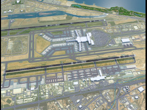Muscat Airport 10km Modelo 3D