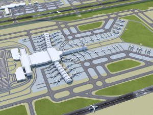 Muscat Airport 10km Modelo 3D