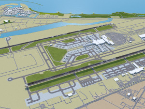 Muscat Airport 10km Modelo 3D