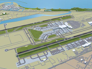 Muscat Airport 10km 3D Model