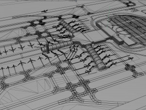 Muscat Airport 10km Modelo 3D