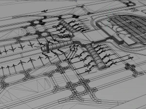 Muscat Airport 10km 3D Model