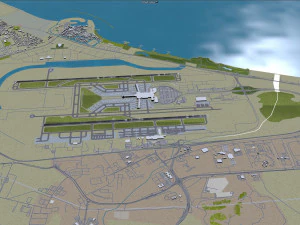 Muscat Airport 10km 3D Model