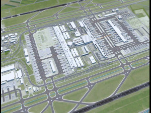 Munich Airport 15km 3D Model