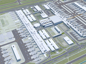 Munich Airport 15km 3Dモデル