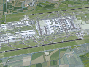 Munich Airport 15km 3D Model