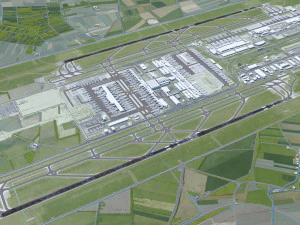 Munich Airport 15km 3D Model
