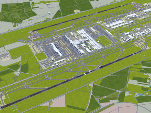 Munich Airport 15km 3Dモデル