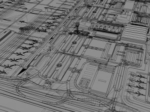 Munich Airport 15km 3D Model