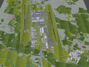 Munich Airport 15km 3Dモデル