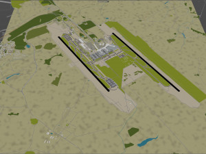 Moscow Domodedovo Mikhail Lomonosov Airport 15km 3D Model