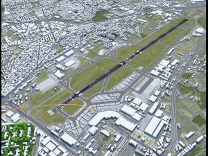 Naples International Airport 10km 3Dモデル