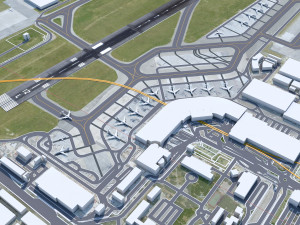 Naples International Airport 10km 3Dモデル