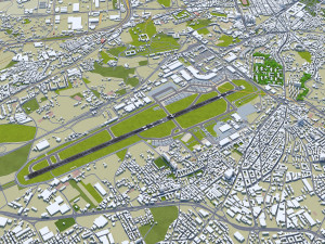 Naples International Airport 10km 3Dモデル