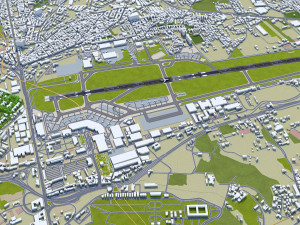 Naples International Airport 10km 3Dモデル
