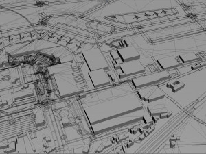 Naples International Airport 10km 3Dモデル