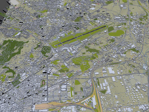 Naples International Airport 10km 3Dモデル