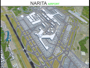 Narita Airport 15km 3D 模型
