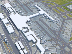 Narita Airport 15km 3D Model