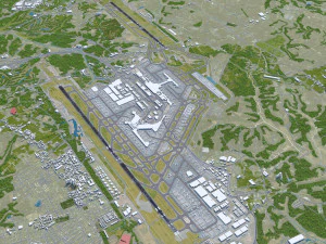 Narita Airport 15km 3D Model