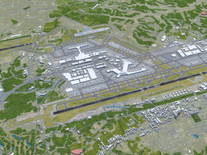 Narita Airport 15km 3D Modell