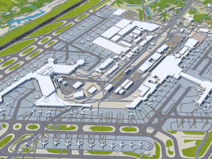 Narita Airport 15km 3D Model