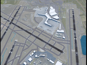 Nashville Airport 10km Modelo 3D