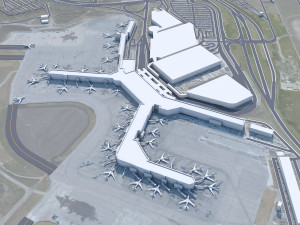 Nashville Airport 10km Modelo 3D