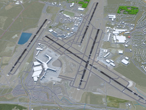 Nashville Airport 10km Modelo 3D