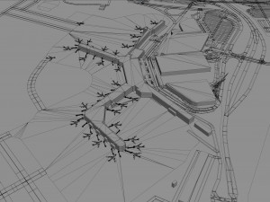 Nashville Airport 10km Modelo 3D