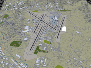 Nashville Airport 10km Modelo 3D