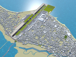 Ngurah Rai International Airport 10km 3D Model