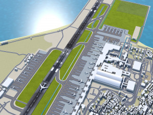 Ngurah Rai International Airport 10km 3D Model
