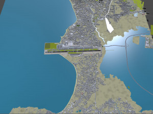 Ngurah Rai International Airport 10km 3D Model