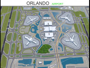 Аеропорт Орландо 15 км 3D Модель