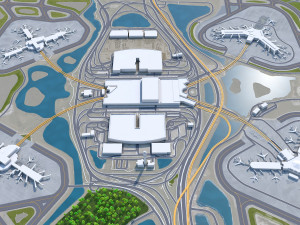 Orlando Airport 15km 3D 模型