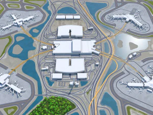 Orlando Airport 15km 3D Model