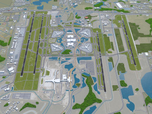 Orlando Airport 15km 3D 模型