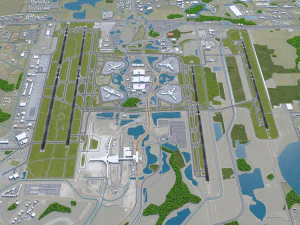 Orlando Airport 15km 3D Model