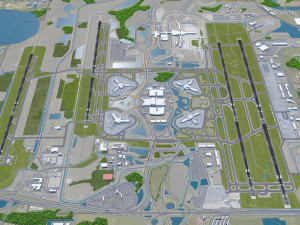 Orlando Airport 15km 3D 模型