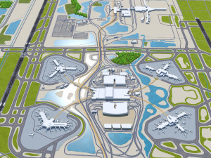 Orlando Airport 15km 3D 模型